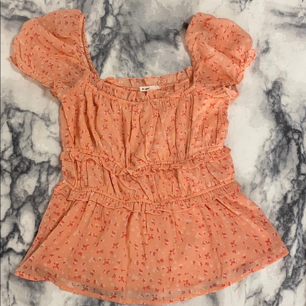 Peach blouse